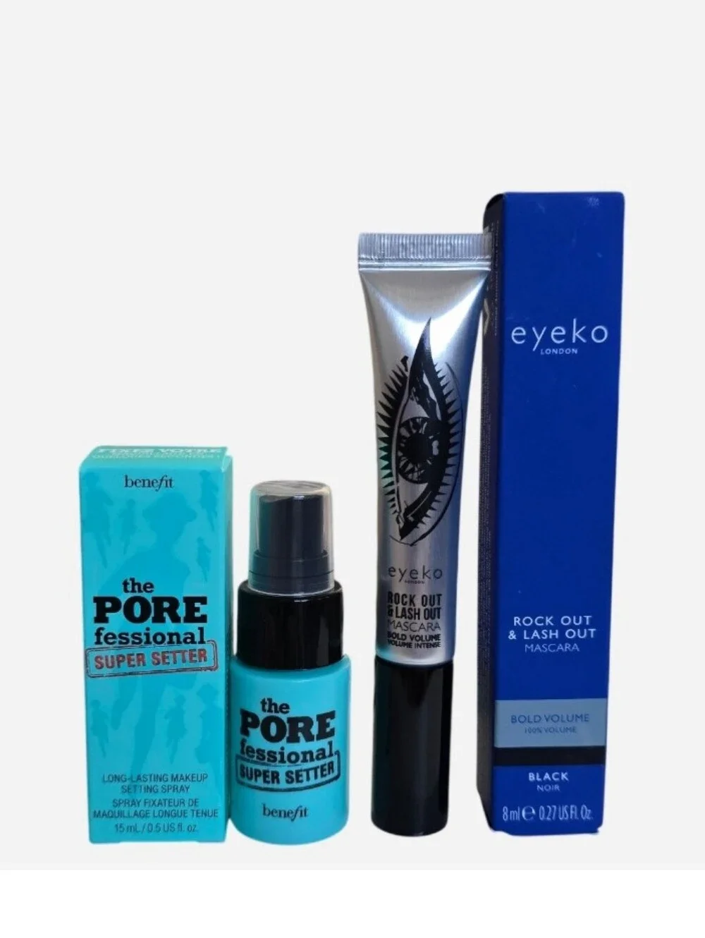 Benefit Porefessional Super Setter Setting Spray + Eyeko Rock Out Mascara